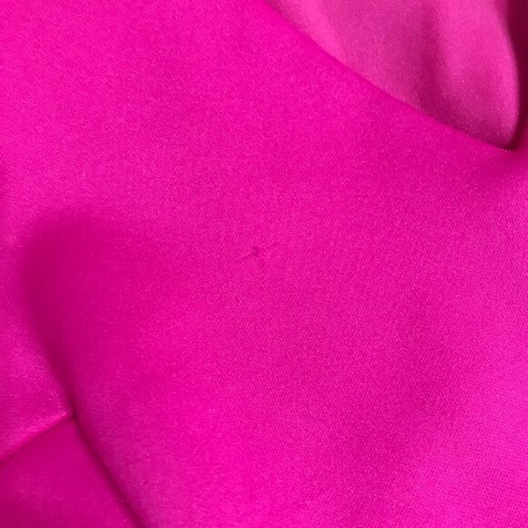 NWT Women's Donna Ricco Ruffle-Hem Sheath Mini Dress Fuchsia Size 14 - Picture 13 of 15